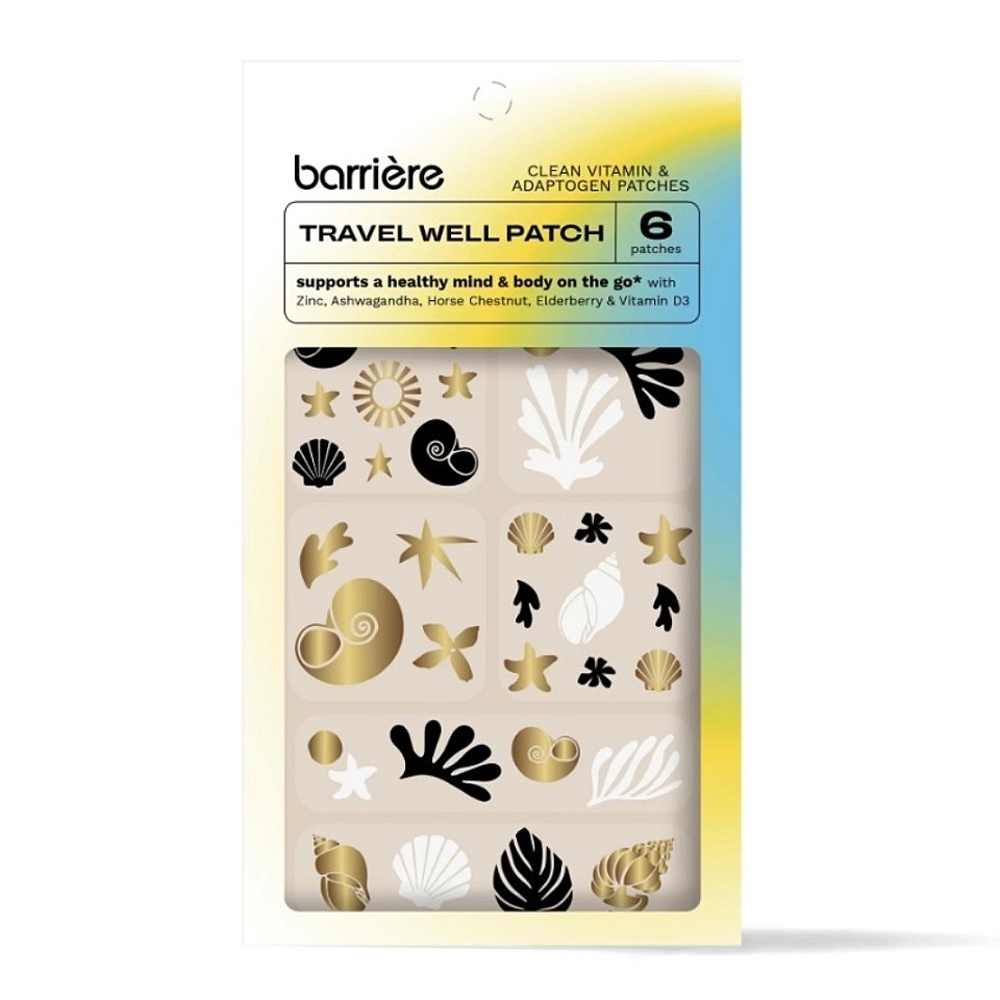 Barrière Travel Well Shell Collage Patch Set ~ NWT